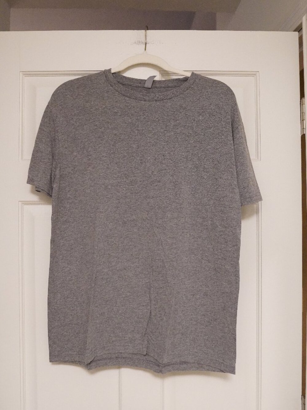 Next Level Apparel Heather Gray Crew Neck T-Shirt Size Large